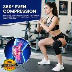 JOMVD Knee Compression Sleeve XX-Large Black