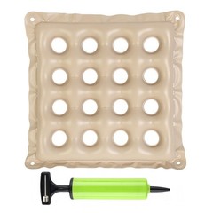 Inflatable Seat Cushions for Pressure Relief,Wheelchair Air Cushion,Cream17x17in