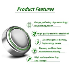 Cotchear 20 pcs AG4 Alkaline Batteries 1.5V GA4 LR626 SR66 377A Coin Button…