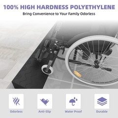1″ Rise Threshold Ramps for Doorways Wheelchair Ramp for Home Steps Door Thre…