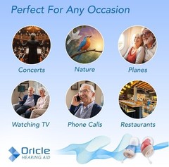 Oricle 2.0 Hearing Aids for Adults with Advanced Noise Cancellation/ New