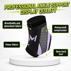 Ankle Brace for Men & Women – Professional Lace Up Ankle Support Stabilizer –
