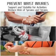 2 Pack Wrist Braces – Wrist Wraps for Carpal Tunnel, Arthritis, and Tendiniti…