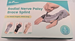 Radial Nerve Palsy Brace Splint for Finger Extension Wrist Drop Crutch Palsy