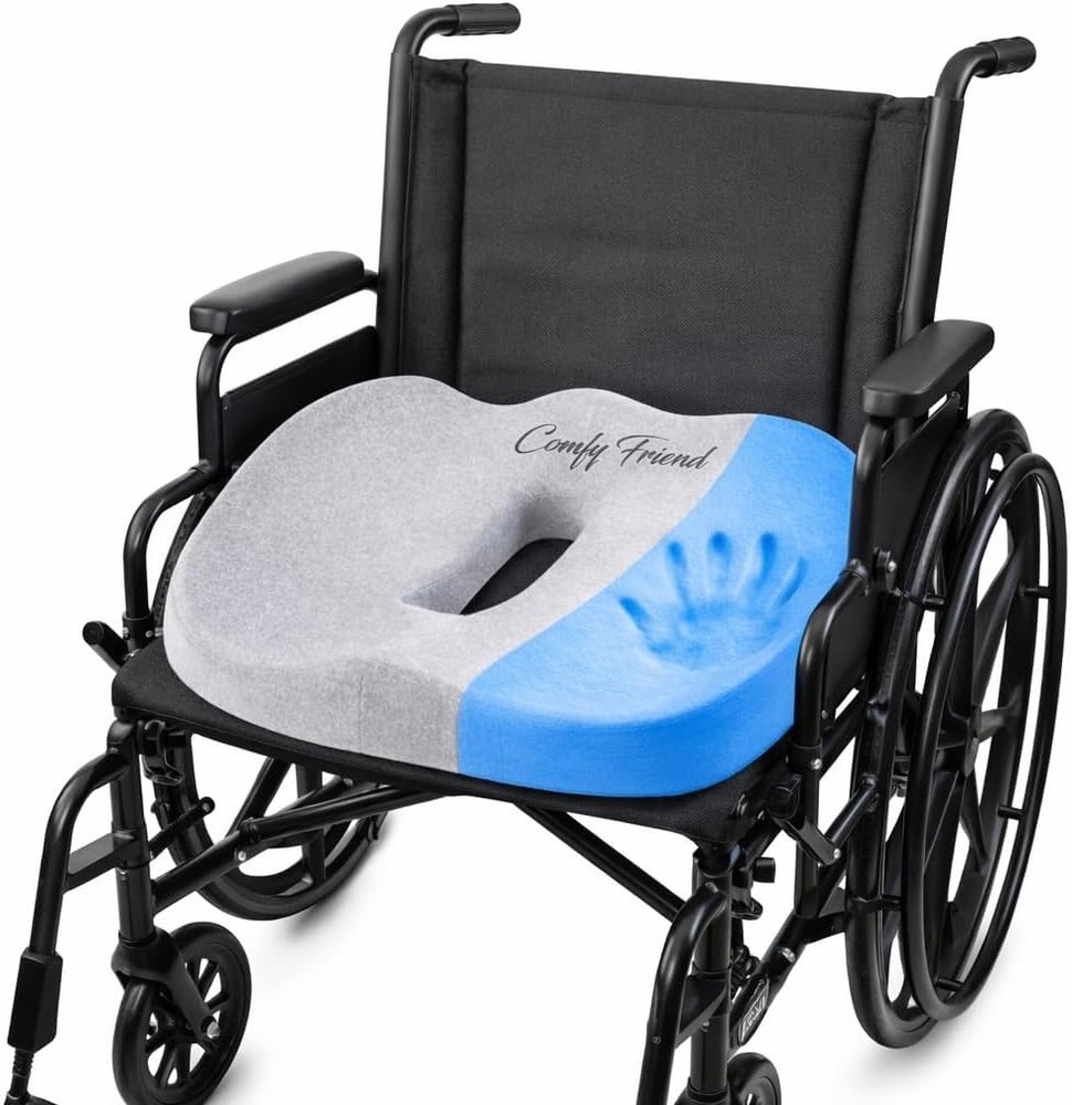 ComfyFriend Patented Ultimate Comfort X-Large Gel Infused Memory Foam Cushion