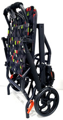Transport Travel Wheelchair Lightweight Foldable 15.5lb Senior and Kids 220lbs