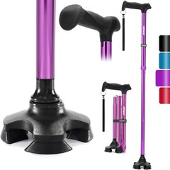 AdjustableWalking Cane for Men Women,Folding,Lightweight,Collapsible,Heavy Duty