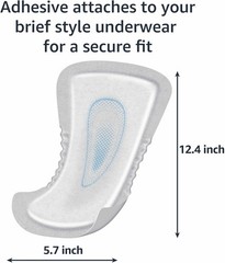 Men’S Incontinence Guards, Maximum Absorbency, 104 Count, (2 Packs of 52)