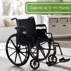 McKesson Lightweight Wheelchair Steel 16″-20″W x 16″ to 18″D Swing-Away Footrest