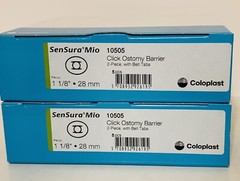 10 Coloplast 10505 SenSura® Mio Click Barrier, opening 1-1/8″ 2BX/5EA Exp2026/11