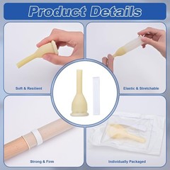 20PCS 40mm Latex Condom Catheters for Men, External Condom Catheter for Incon…