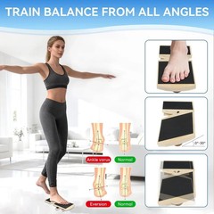 Ankle Board, Foot Strengthener, Axis Board, Single Leg Balance Board, Blackboard