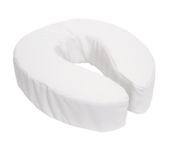 Padded Toilet Seat Cushion, Foam, 2 In. Thickness, Hook and Loop Strap, 1 Count