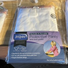 INSPIRE Women’s Protective Panties with Mesh Pocket Size XL