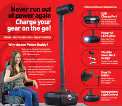 Active Controls Power Buddy – USB Charger and Guide Light for Powered Mobility