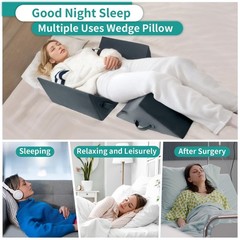 Wedges for Bed Positioning, Side Wedge Pillows for Seniors 3PCS, Mu… Fast Ship