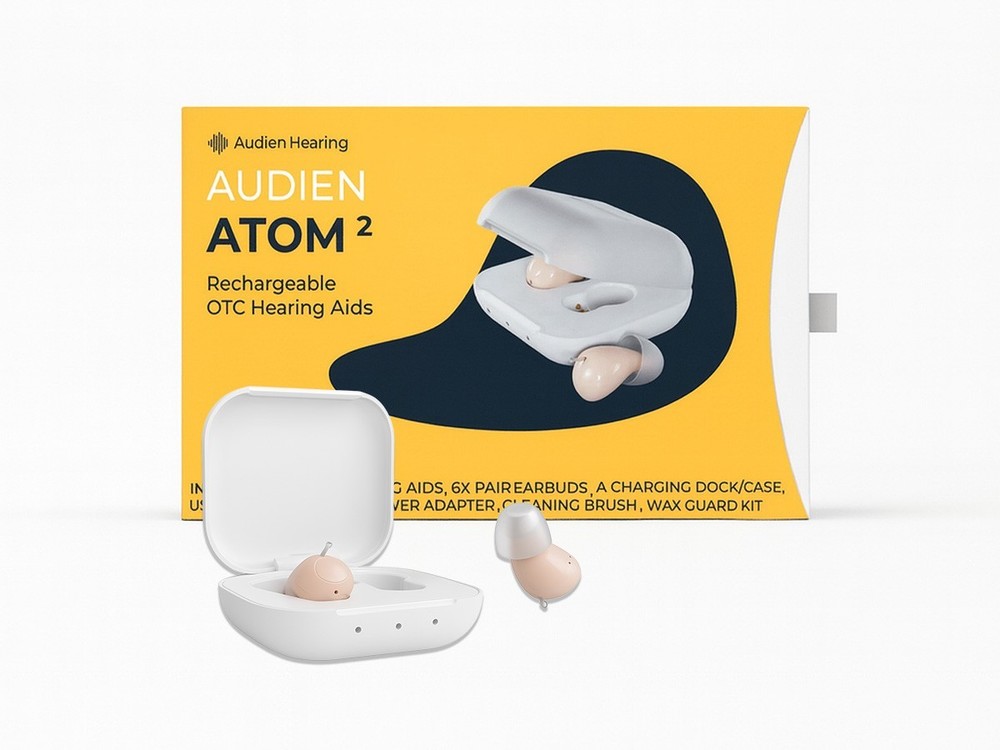 Audien Atom 2 Hearing Aid OTC No Prescription Required Certified Refurb