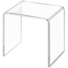 Heavy-Duty 700lbs Clear Acrylic Stool,Bathroom Shower Bench,16x11x16in Shower…