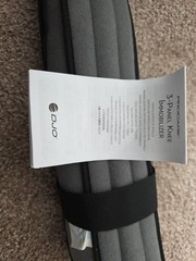 DJO Donjoy Soft 3 Panel Straight Leg Support Knee Immobilizer Brace Very Clean