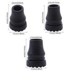 4Pcs Cane Tips 3/4 Inch Heavy Duty Rubber Cane Tips Anti Slip TPR Replacement…