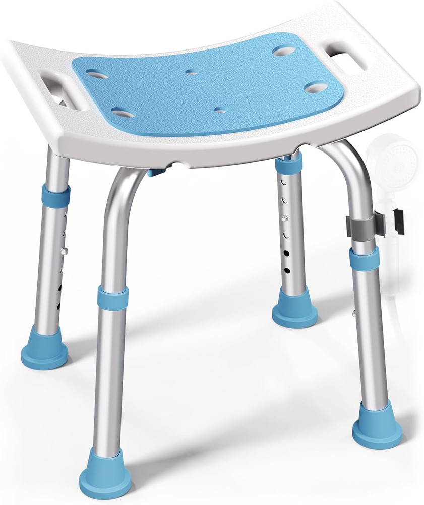 Shower Chair for inside Shower, Adjustable Height Shower Stool | Shower Seat for
