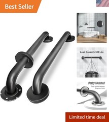 24 Inch Handicap Grab Bars, 2 Pack Stainless Steel Grab Bar for Bathtubs and …