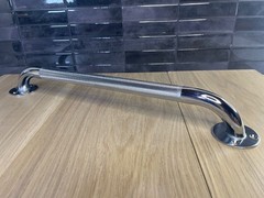 18″ Chrome Grab Bar Rail Veterans Medical Supply Knurled Handle Grip – NEW