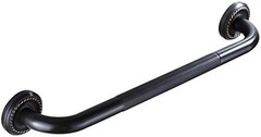 700BRASS 12 Inch Solid Brass Grab Bar Oil Rubbed Bronze Anti Slip Safety Rail