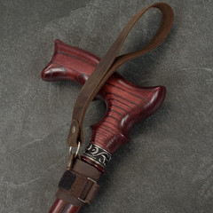Handmade Leather Cane Strap – Stylish Wrist Strap for Canes and Walking