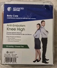 Advanced Ortho Unisex Body Care Anti-Embolism Knee High (Beige) Large 18mmHg