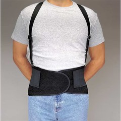 Allegro Industries 7176-02 Back Support, M, 32In To 38In, Black