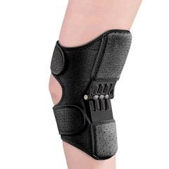 Spring Powered Knee Support Brace Booster Patella Joint Protector Adjustable Pad