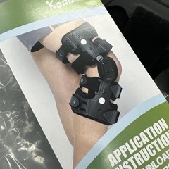 Komzer OA Unloader Knee Brace, Osteoarthritis Bone on Bone Support Black LEFT