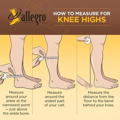 Black Knee High Compression Socks 8 15 mmHg for Circulation and Leg Support