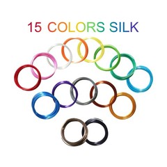 15 Bright Colors 1.75mm 3D Pen Silk PLA Filament Refill, Each Color 4m, Total…