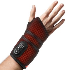 Electric Infrared Heated Wrist Wrap Brace Hand Massage Vibration for Pain Relief