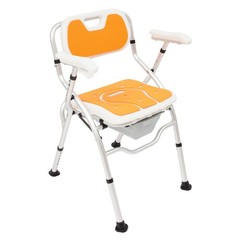330lb Bedside Commode Toilet Chair w/ Bed Pan 3* EVA Seat Pads Height Adjustable