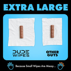 , 48 Count, 2 Pack | Flushable | Unscented | Extra-Large | Vitamin-E & Aloe