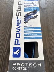 Powerstep Protech Control Full Length Max Support Women 12/men 10-10.5 G New