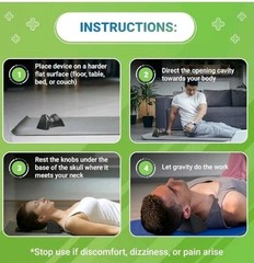 🧠 ⭐ Occipital Release Tool TMJ Neck Traction Cervical Pillow Headache Relief