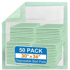 MILDPLUS Bed Pads with Adhesive Strips 30“X36“, 10 Count Chucks Disposable Und