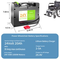 24V12Ah Lithium Battery for Electric Wheelchair,Mobility Scooter