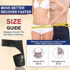 Breathable Hip Compression Sleeve – Eco-Friendly, Odor-Resistant Pain Relief