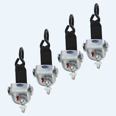 Q’Straint QRT-360 Heavy Duty Wheelchair Tie down Retractors W/ L-Track Lug- NEW