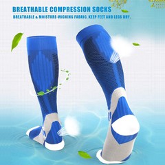 Compression Socks 30-40 mmhg Knee High Running Sport Long Stockings Ankle