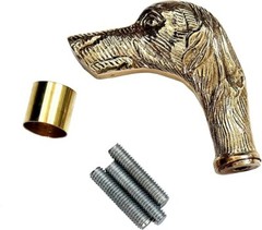 Nautical brass head handle for walking stick