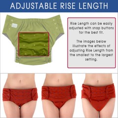 ECOABLE Reusable Pull-on Cloth Diaper 2.0 for Special Needs Adults Incontinence