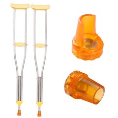 IIUIKOO 6PCS Heavy Duty Cane Tips and Crutch Tips, 3/4” 19mm & 7/8” 22mm Oran…