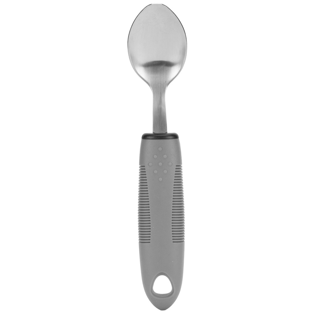 5pcs Household Utensils Stainless Steel Rubber Handle Spoon Fork Set For Home
