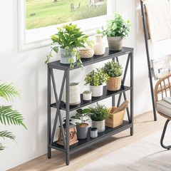 Mahancris 31.5 Sofa Table Industrial Console Table 3-Tier Narrow Sofa Table